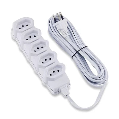 EXTENSÃO 10 METROS E 5 TOMADAS LEXMAN