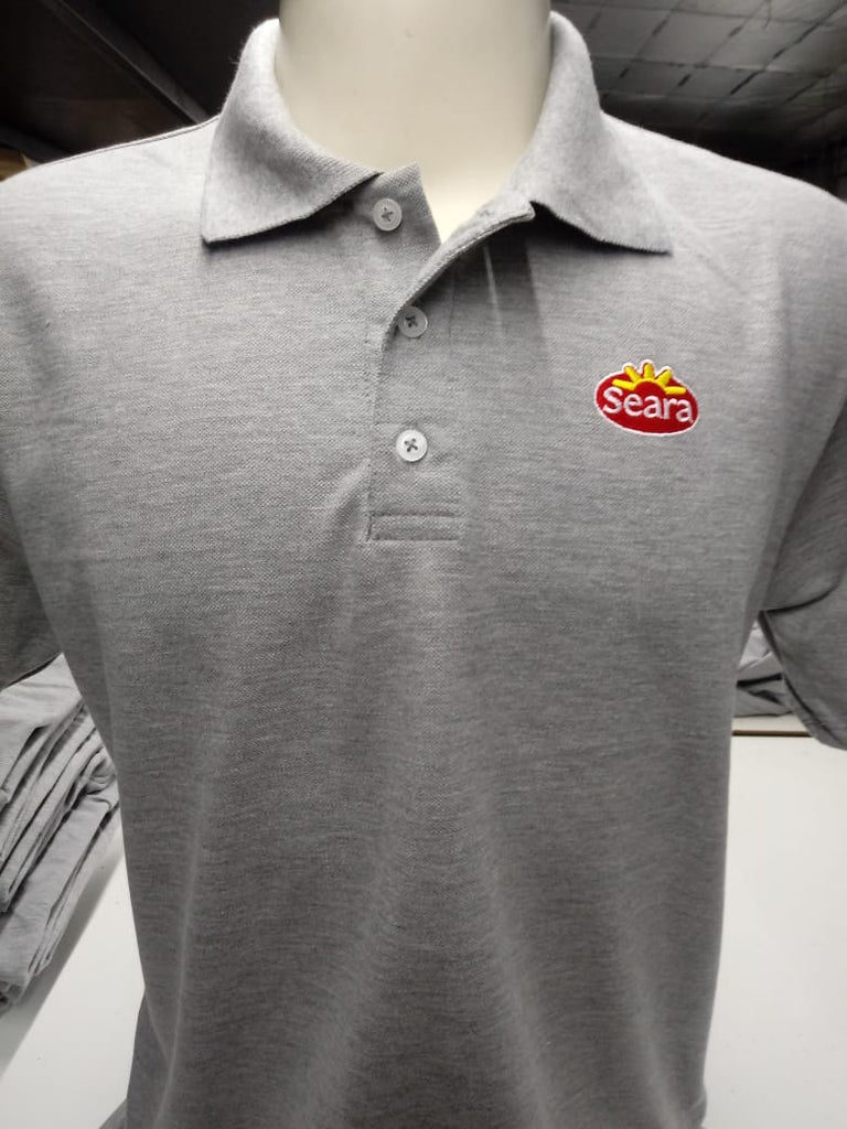 Camisa Polo Piquet Masculina ou Feminina - Logo Bordado