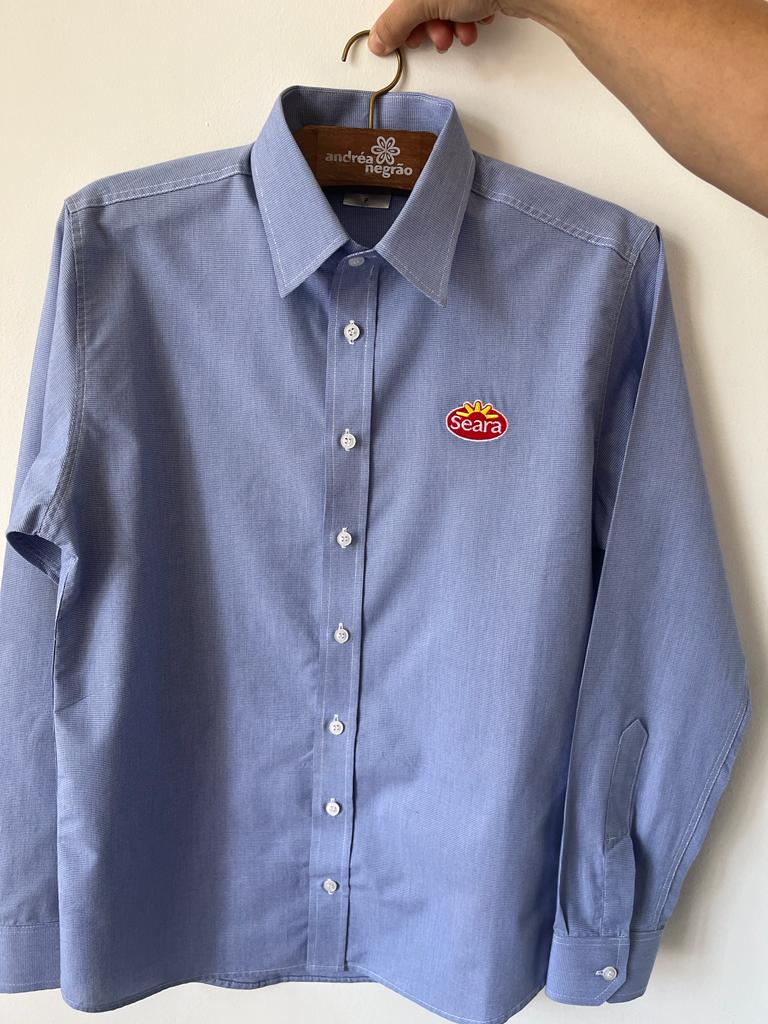 Camisa Social Manga Longa Masculina ou Feminina