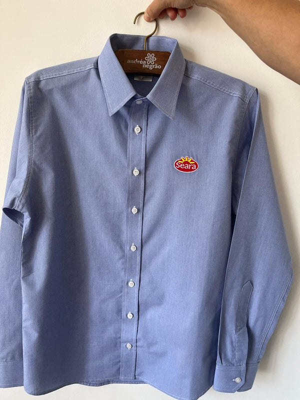 Camisa Social Manga Longa Masculina ou Feminina Slim