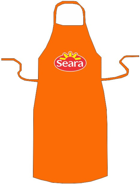 Avental em Oxford gravação Silk