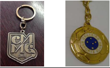 Chaveiro - modelo 1 dourado ou cobreado