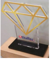 Troféu 10 cm base - modelo 1