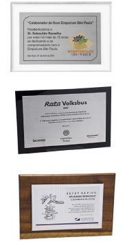 Placa de homenagem 15 x 10 cm - modelo 2