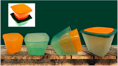 POTE ENCAIXE - KIT C/2 PEÇAS ( 470ML  E  715ML) -  REF: 2071