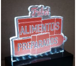 Troféu 20 cm base e iluminação de led - modelo 4