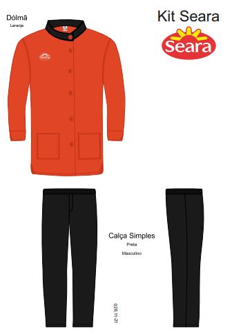 Kit  Dolmã + Calça - Comemorativo Seara