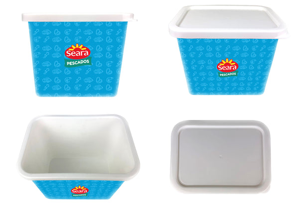 Pote Organizador com tampa 1300 ml