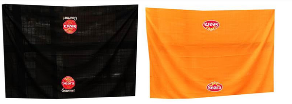 TOALHA P/ EXPOSIÇÃO EM OXFORD 100% PES - 1,45 X 2,00 m (SILK 4 LATERAIS)